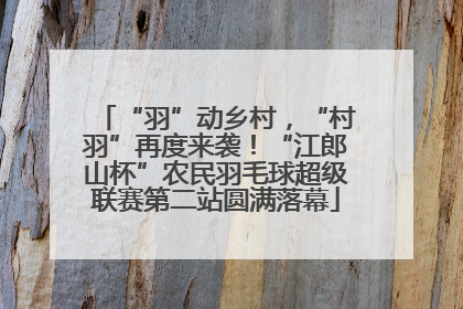 “羽”动乡村，“村羽”再度来袭！“江郎山杯”农民羽毛球超级联赛第二站圆满落幕