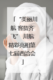 “美丽川航 客货齐飞” 川航精彩亮相第七届西洽会