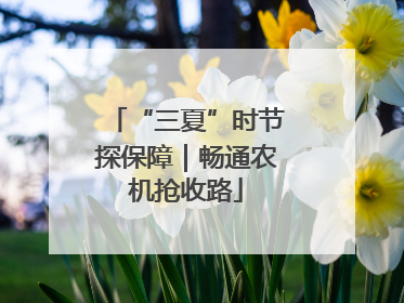“三夏”时节探保障｜畅通农机抢收路