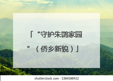 “守护朱鹮家园”（侨乡新貌）
