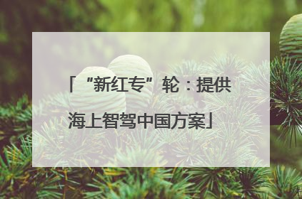 “新红专”轮：提供海上智驾中国方案