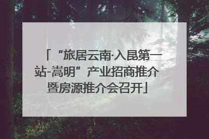 “旅居云南·入昆第一站-嵩明”产业招商推介暨房源推介会召开