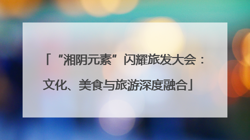 “湘阴元素”闪耀旅发大会：文化、美食与旅游深度融合
