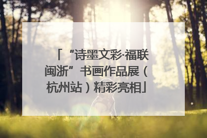 “诗墨文彩·福联闽浙”书画作品展（杭州站）精彩亮相