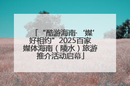 “酷游海南·‘媒’好相约”2025百家媒体海南（陵水）旅游推介活动启幕