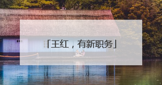 王红，有新职务