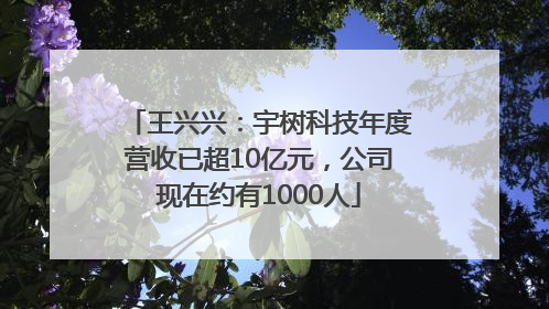 王兴兴：宇树科技年度营收已超10亿元，公司现在约有1000人