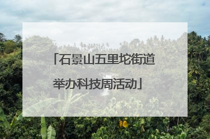 石景山五里坨街道举办科技周活动