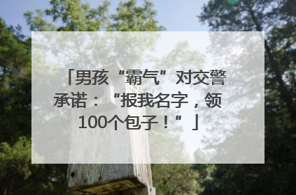 男孩“霸气”对交警承诺：“报我名字，领100个包子！”