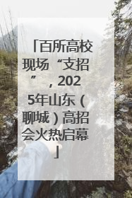 百所高校现场“支招”，2025年山东（聊城）高招会火热启幕
