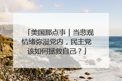 美国那点事｜当悲观情绪弥漫党内，民主党该如何拯救自己？