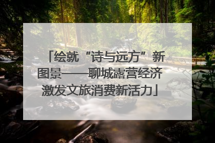 绘就“诗与远方”新图景——聊城露营经济激发文旅消费新活力