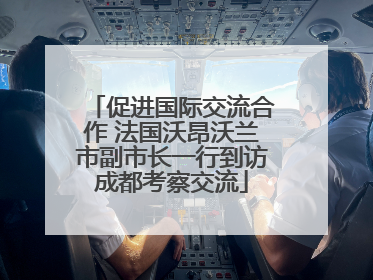 促进国际交流合作 法国沃昂沃兰市副市长一行到访成都考察交流