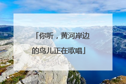 你听，黄河岸边的鸟儿正在歌唱