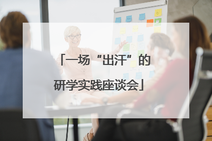 一场“出汗”的研学实践座谈会