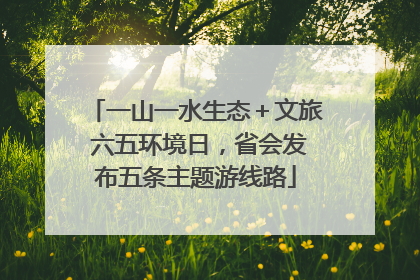 一山一水生态＋文旅 六五环境日，省会发布五条主题游线路