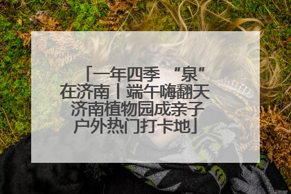 一年四季 “泉”在济南丨端午嗨翻天 济南植物园成亲子户外热门打卡地