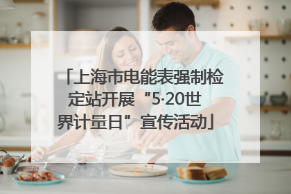 上海市电能表强制检定站开展“5·20世界计量日”宣传活动