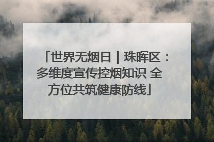 世界无烟日｜珠晖区：多维度宣传控烟知识 全方位共筑健康防线