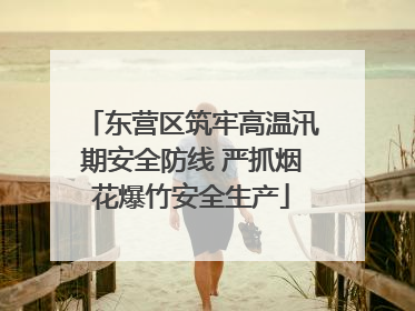 东营区筑牢高温汛期安全防线 严抓烟花爆竹安全生产