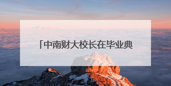 中南财大校长在毕业典礼谈Labubu：它可以作为经典案例来解析，AI难以给出答案