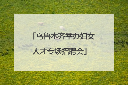 乌鲁木齐举办妇女人才专场招聘会