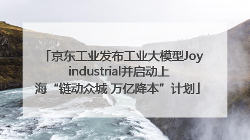 京东工业发布工业大模型Joy industrial并启动上海“链动众城 万亿降本”计划