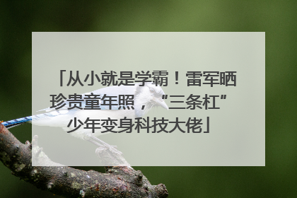 从小就是学霸！雷军晒珍贵童年照，“三条杠”少年变身科技大佬