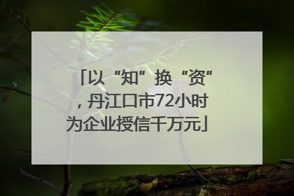 以“知”换“资”，丹江口市72小时为企业授信千万元