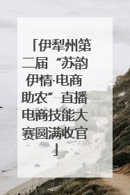 伊犁州第二届“苏韵伊情·电商助农”直播电商技能大赛圆满收官