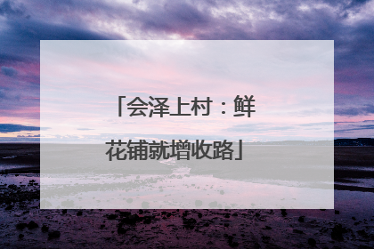 会泽上村：鲜花铺就增收路