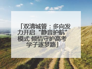 双清城管：多向发力开启“静音护航”模式 倾情守护高考学子逐梦路
