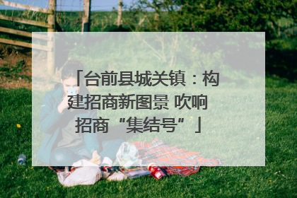 台前县城关镇：构建招商新图景 吹响招商“集结号”