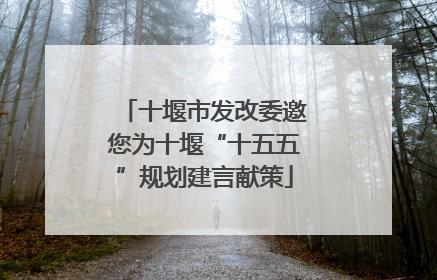 十堰市发改委邀您为十堰“十五五”规划建言献策