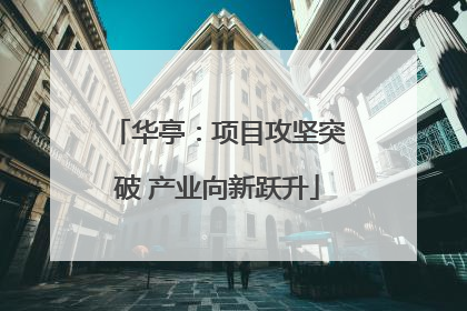 华亭：项目攻坚突破 产业向新跃升