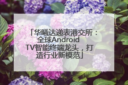 华曦达递表港交所：全球Android TV智能终端龙头，打造行业新模范