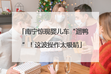 南宁惊现婴儿车“遛鸭”！这波操作太吸睛