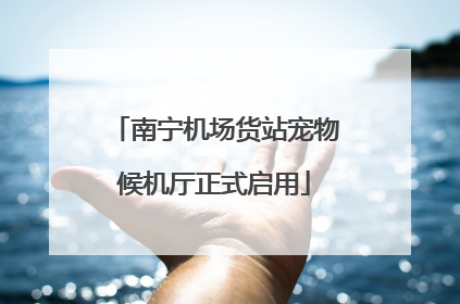 南宁机场货站宠物候机厅正式启用