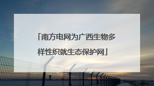 南方电网为广西生物多样性织就生态保护网