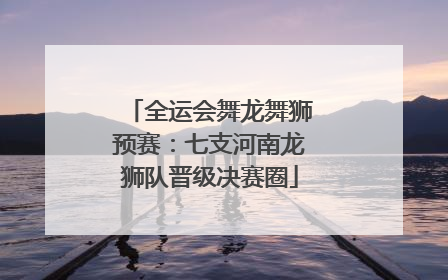 全运会舞龙舞狮预赛：七支河南龙狮队晋级决赛圈