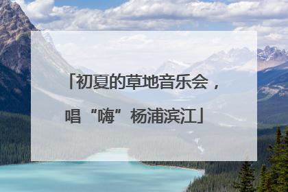 初夏的草地音乐会，唱“嗨”杨浦滨江