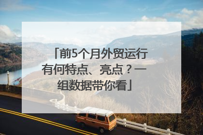 前5个月外贸运行有何特点、亮点？一组数据带你看
