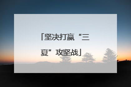 坚决打赢“三夏”攻坚战