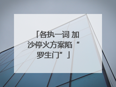各执一词 加沙停火方案陷“罗生门”