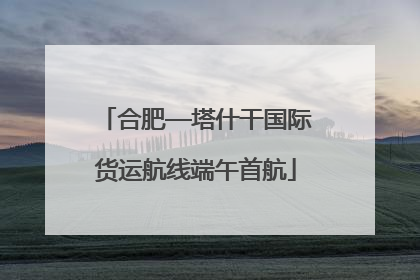 合肥—塔什干国际货运航线端午首航