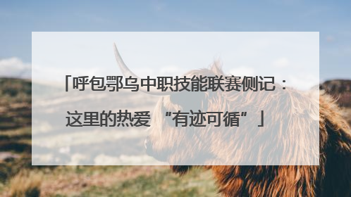 呼包鄂乌中职技能联赛侧记：这里的热爱 “有迹可循”