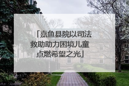 嘉鱼县院以司法救助助力困境儿童点燃希望之光
