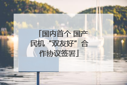 国内首个 国产民机“双友好”合作协议签署