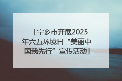 宁乡市开展2025年六五环境日“美丽中国我先行”宣传活动