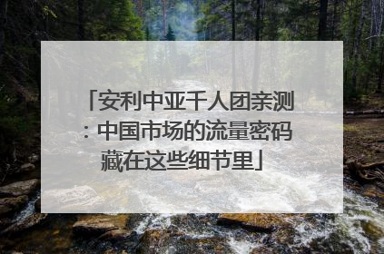 安利中亚千人团亲测：中国市场的流量密码 藏在这些细节里